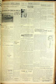 Página do jornal Unitário de maio de 1954
