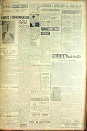 Página do jornal Unitário de maio de 1954