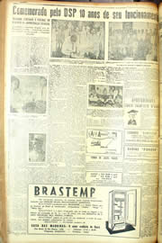 Página do jornal Unitário de maio de 1954