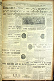 Página do jornal Unitário de junho de 1954