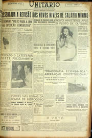 Página do jornal Unitário de junho de 1954