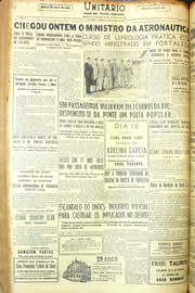 Página do jornal Unitário de junho de 1954