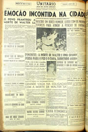 Página do jornal Unitário de junho de 1954