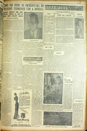 Página do jornal Unitário de junho de 1954