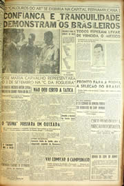 Página do jornal Unitário de junho de 1954