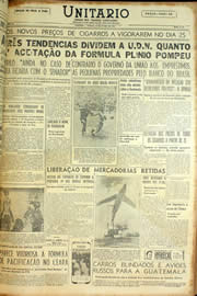 Página do jornal Unitário de junho de 1954