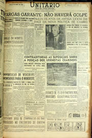 Página do jornal Unitário de junho de 1954