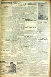 Página do jornal Unitário de junho de 1954