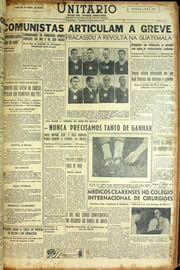 Página do jornal Unitário de junho de 1954