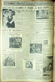 Página do jornal Unitário de junho de 1954