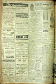 Página do jornal Unitário de julho de 1954