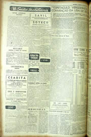 Página do jornal Unitário de julho de 1954