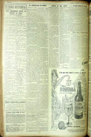 Página do jornal Unitário de julho de 1954