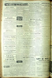 Página do jornal Unitário de julho de 1954