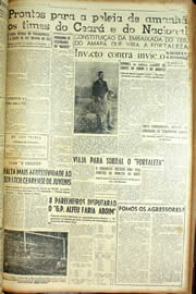 Página do jornal Unitário de julho de 1954