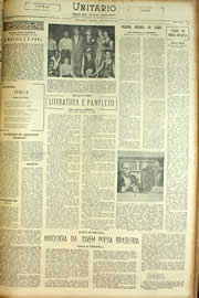 Página do jornal Unitário de julho de 1954