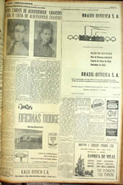 Página do jornal Unitário de julho de 1954