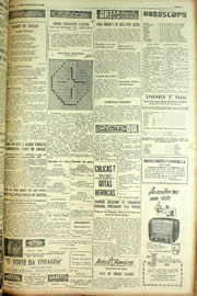Página do jornal Unitário de julho de 1954
