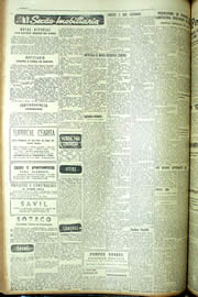 Página do jornal Unitário de julho de 1954