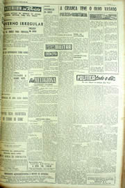 Página do jornal Unitário de agosto de 1954