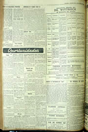 Página do jornal Unitário de agosto de 1954