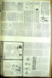 Página do jornal Unitário de agosto de 1954