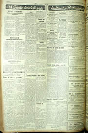 Página do jornal Unitário de agosto de 1954