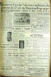 Página do jornal Unitário de agosto de 1954