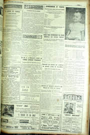 Página do jornal Unitário de agosto de 1954