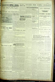 Página do jornal Unitário de agosto de 1954