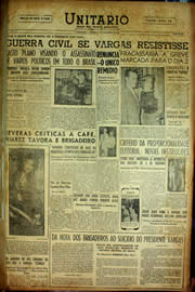 Página do jornal Unitário de setembro de 1954
