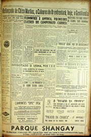 Página do jornal Unitário de setembro de 1954