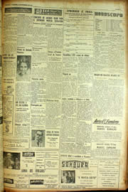 Página do jornal Unitário de setembro de 1954