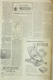 Página do jornal Unitário de outubro de 1954