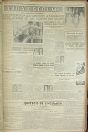 Página do jornal Unitário de outubro de 1954
