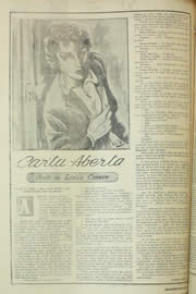 Página do jornal Unitário de outubro de 1954