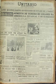 Página do jornal Unitário de outubro de 1954
