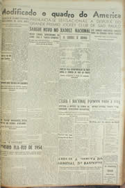 Página do jornal Unitário de outubro de 1954