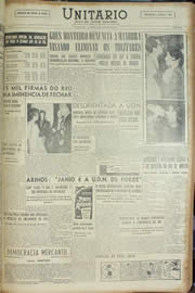Página do jornal Unitário de outubro de 1954