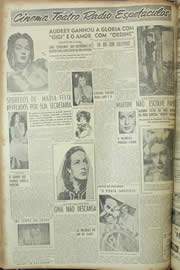 Página do jornal Unitário de novembro de 1954