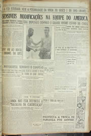 Página do jornal Unitário de novembro de 1954
