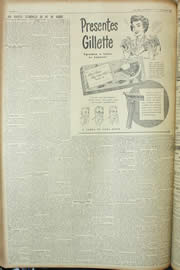 Página do jornal Unitário de novembro de 1954
