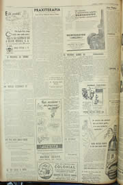 Página do jornal Unitário de novembro de 1954