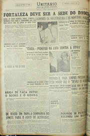 Página do jornal Unitário de dezembro de 1954