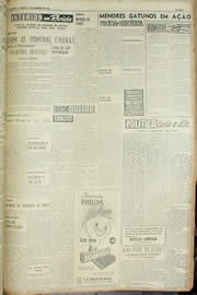 Página do jornal Unitário de dezembro de 1954
