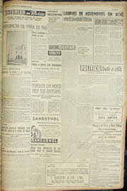 Página do jornal Unitário de dezembro de 1954