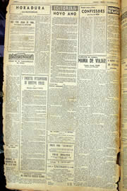 Página do jornal Unitário de janeiro de 1955