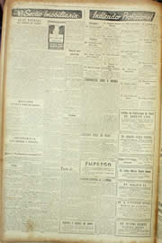 Página do jornal Unitário de janeiro de 1955