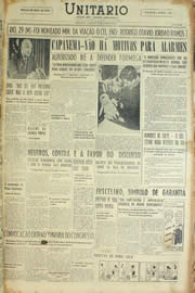 Página do jornal Unitário de janeiro de 1955