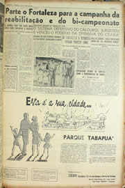 Página do jornal Unitário de janeiro de 1955